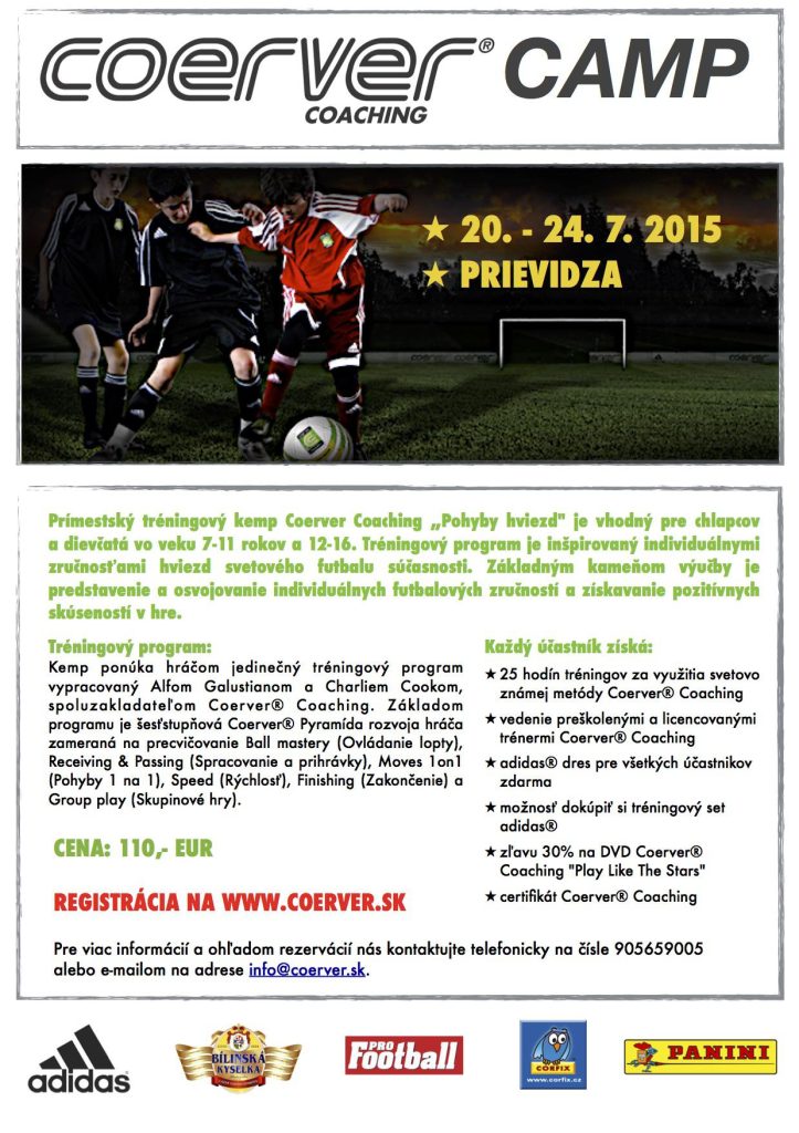 Coerver camp v lete v PRIEVIDZI !