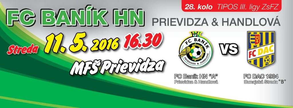 28. kolo s FC DAC 1904 Dunajská Streda už túto stredu na FŠ Prievidza!
