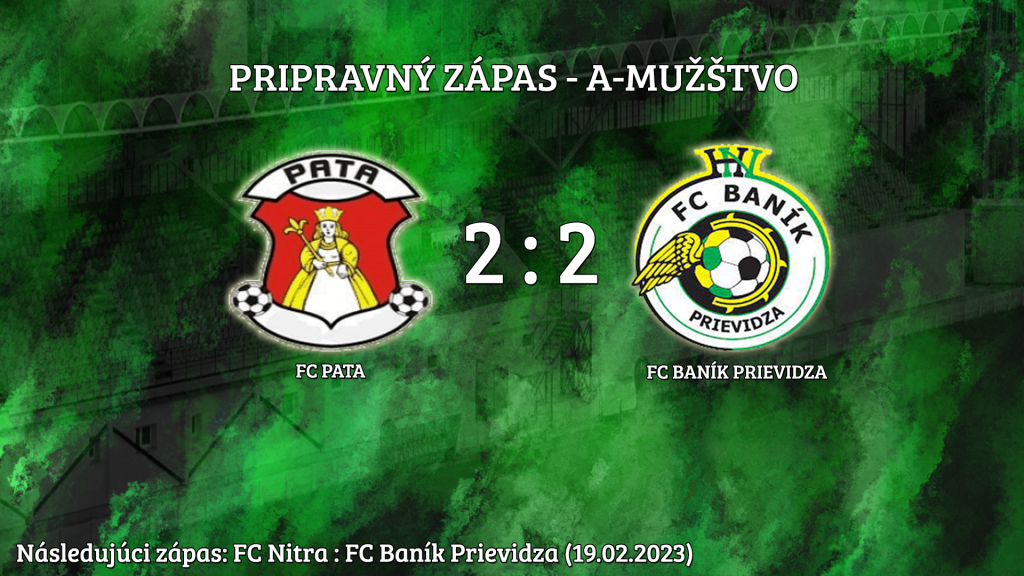 Tretí pripravný zápas mužov priniesol remízu !
