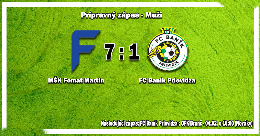 Prehra mužov v druhom prípravnom zápase jarnej časti !