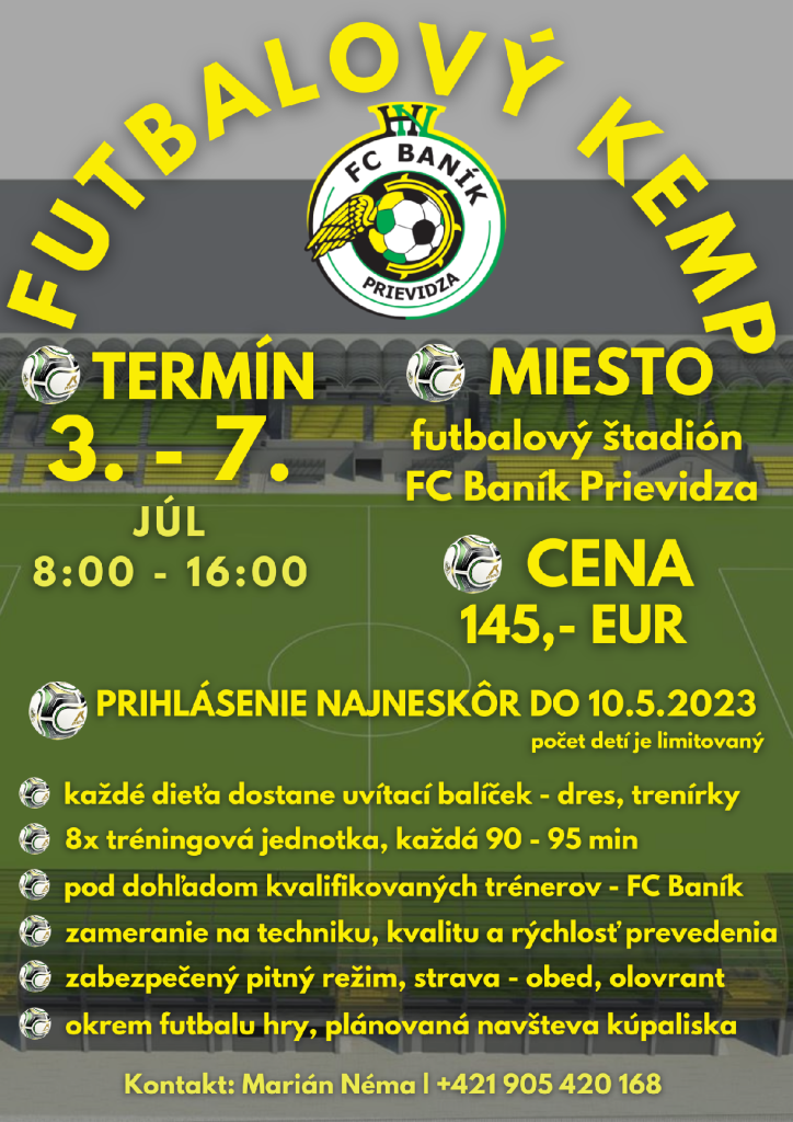 Futbalový kemp FC Baník Prievidza