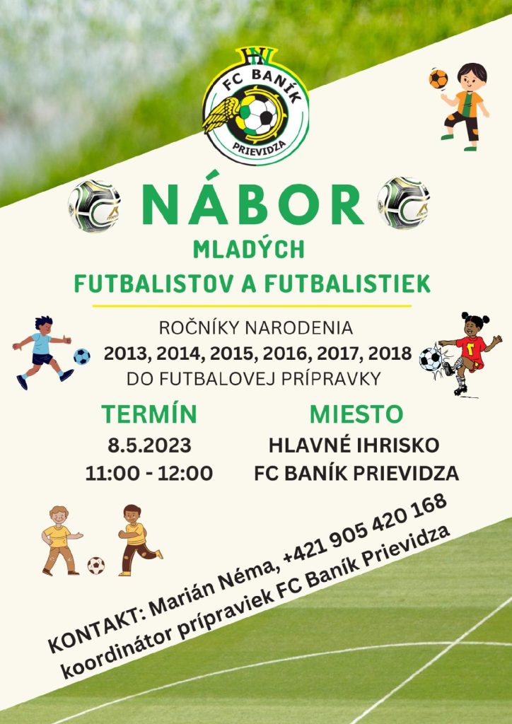 NÁBOR FUTBALOVÝCH NÁDEJÍ