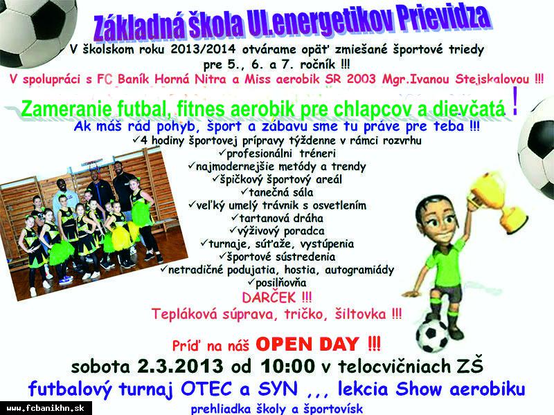 OPEN DAY NA ZŠ ENERGETIKOV