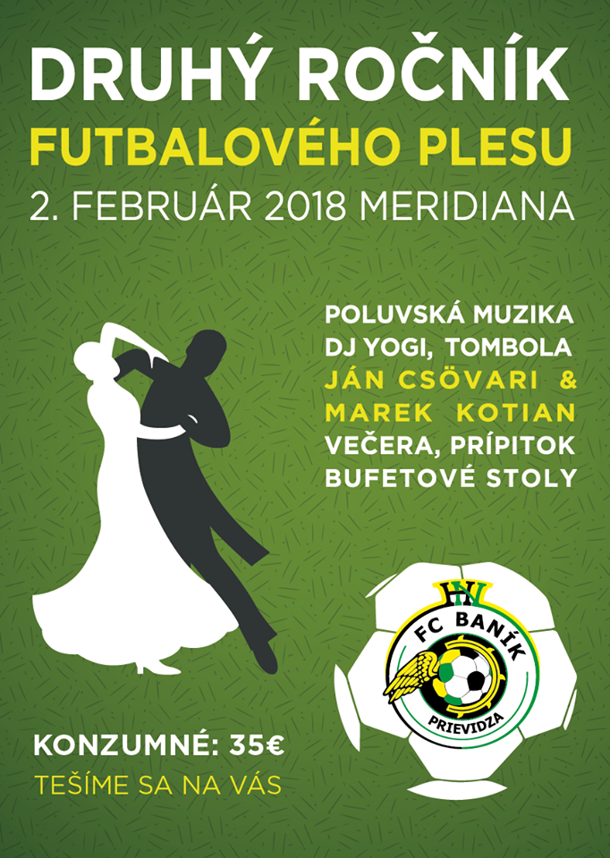 2. reprezentačný ples FC Baník Prievidza