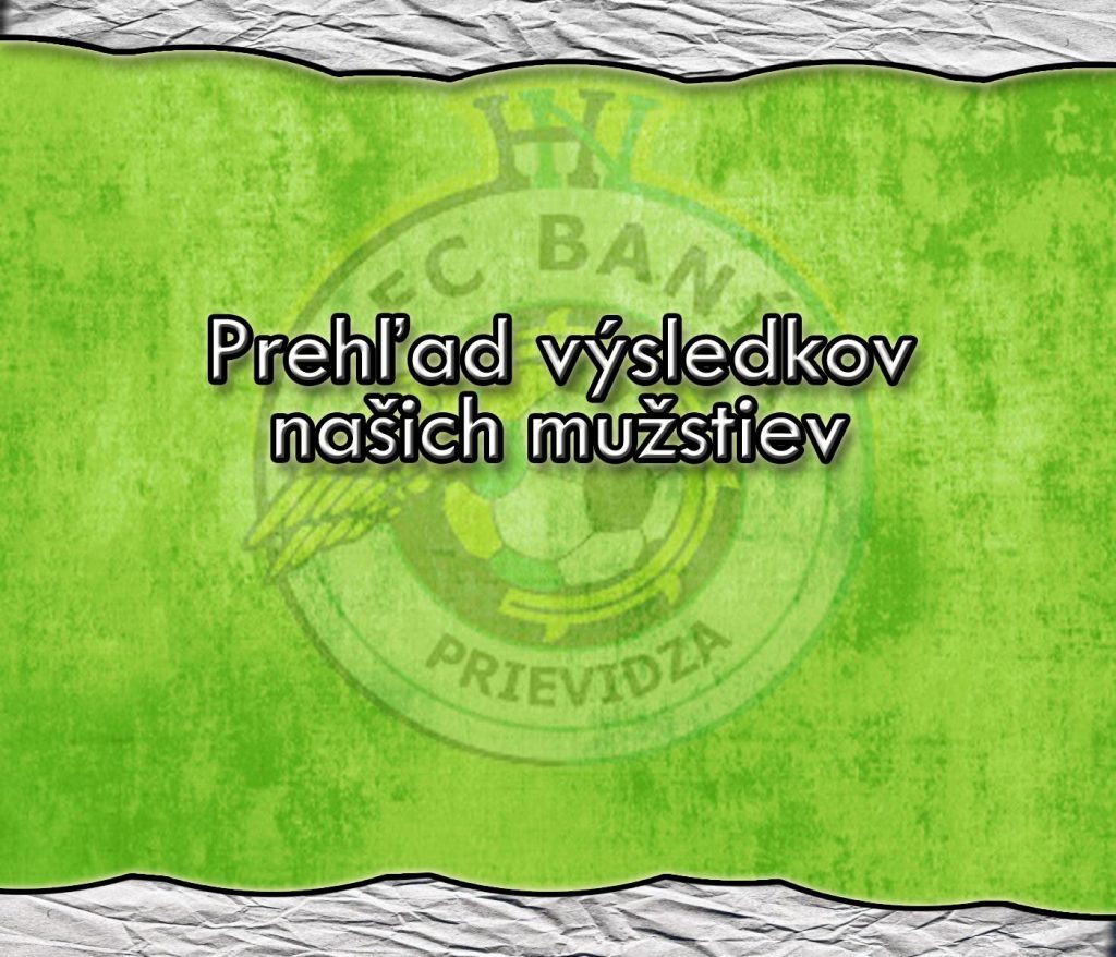 Prehľad výsledkov mužstiev 14.05 – 16.05.2022 !
